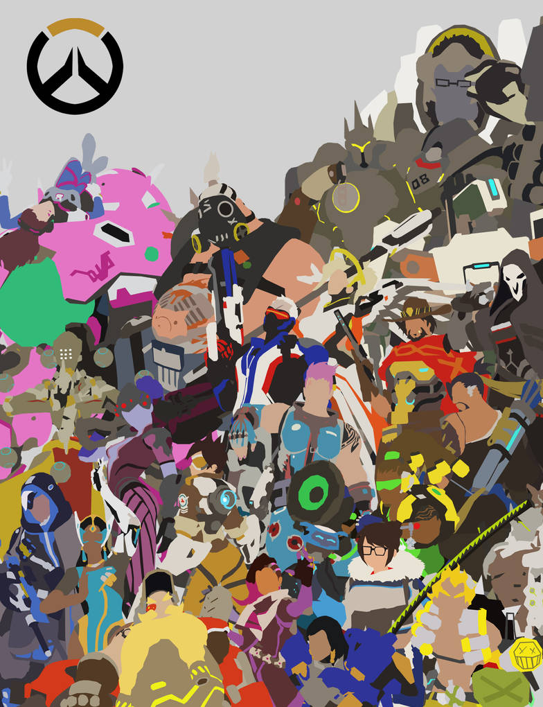 Overwatch Minimalist Roster by DoodledorkArt on DeviantArt