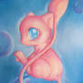 Mew - Traditional Chalk Art