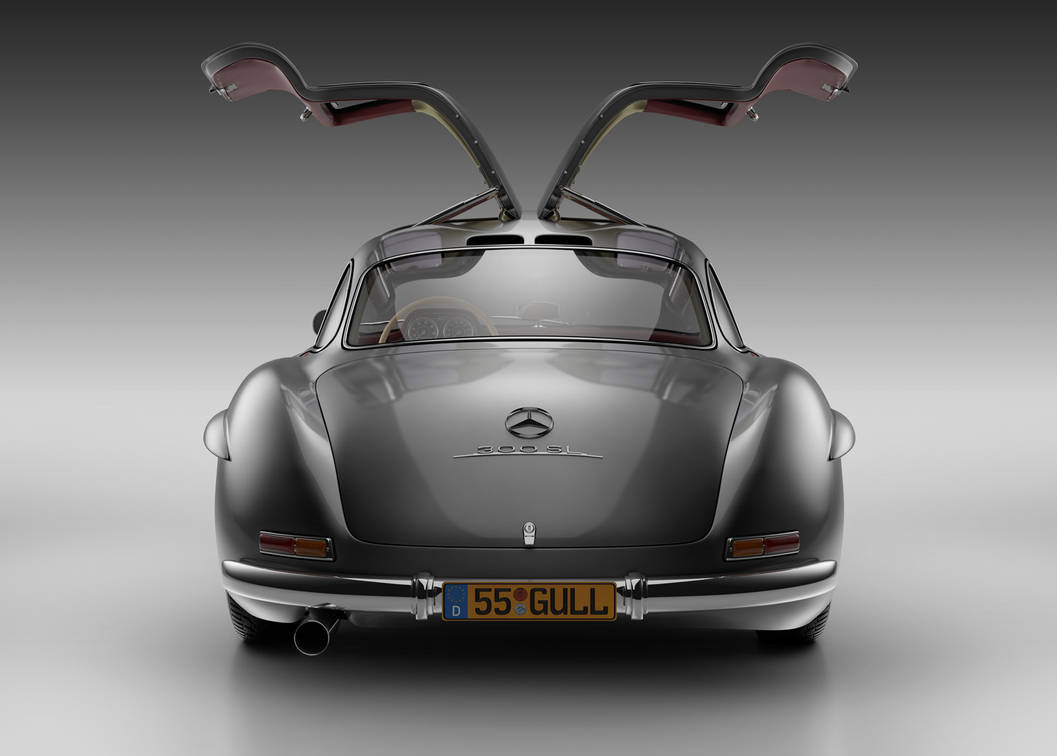 300sl Rally Rear 300sl-GULLWING-BACK by realeyz on DeviantArt