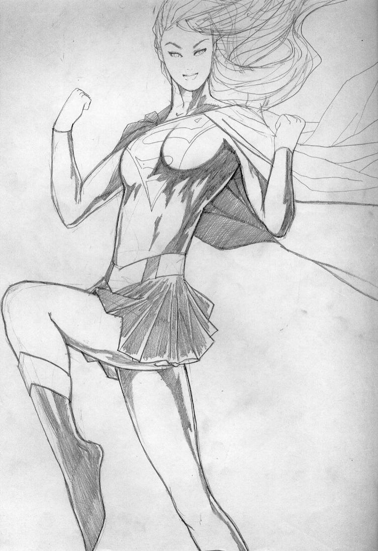 pencil supergirl