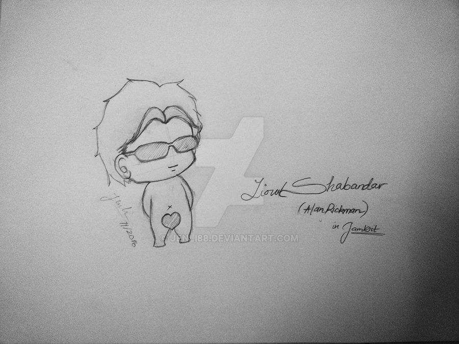 Chibi Alan Rickman in Gambit by jenli88 on DeviantArt