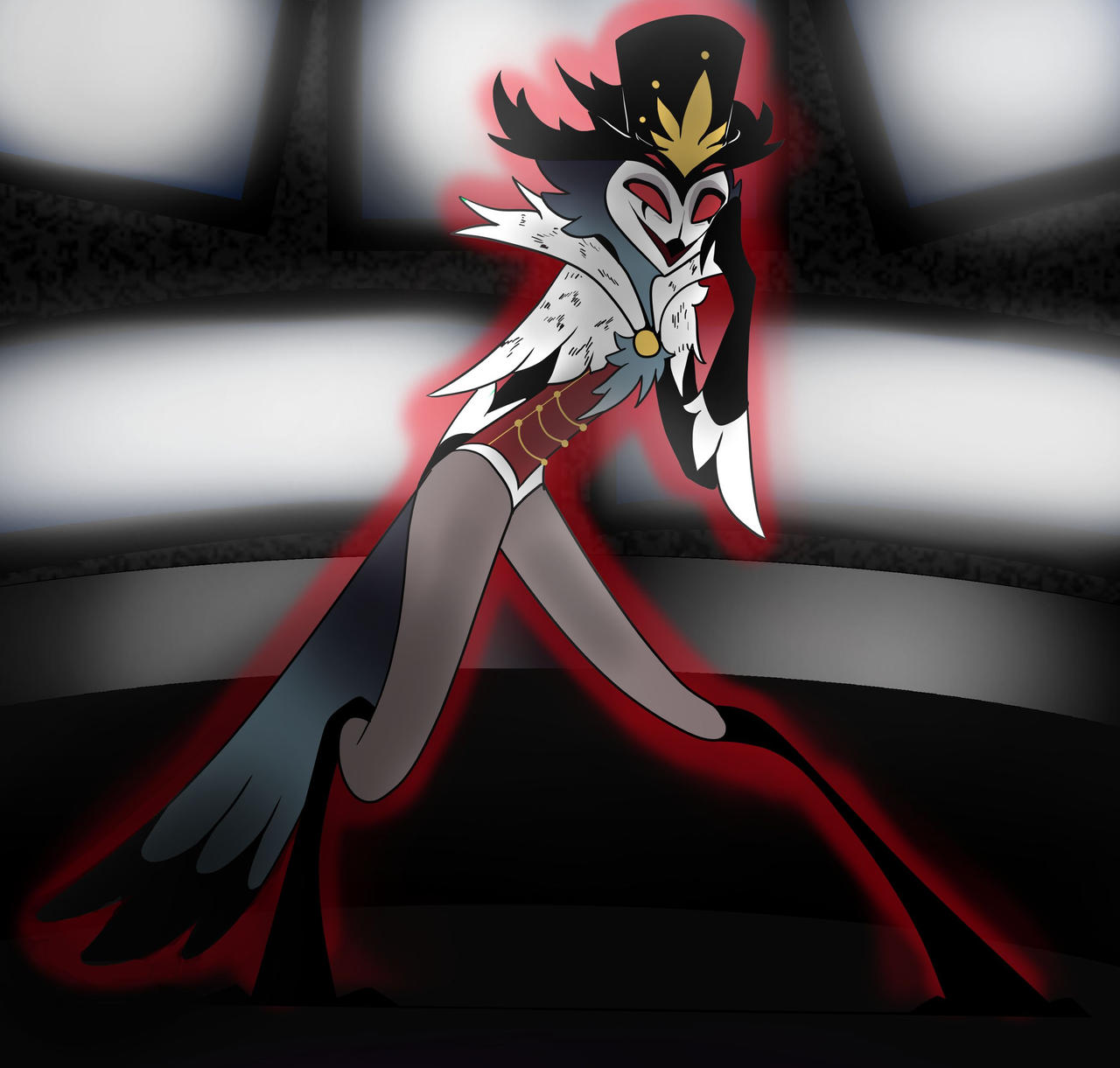 Stolas Back View Stolas by Amandamincis on DeviantArt