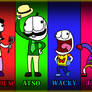 Wacky and his family in Human Style