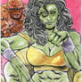 SHE-HULK AND THE THING