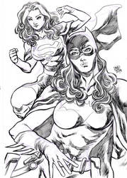 Batgirl And Supergirl