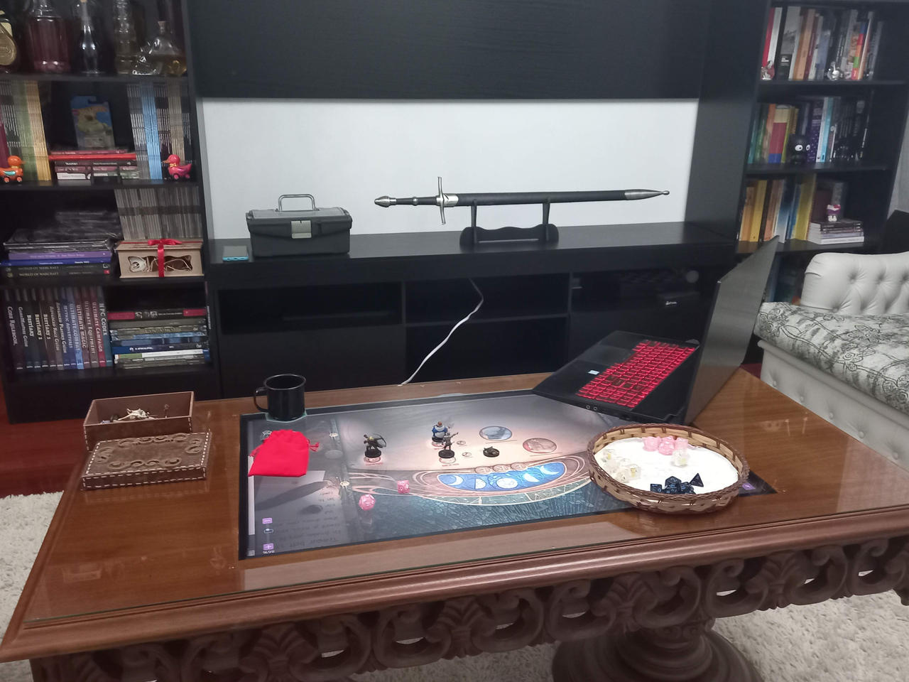 Vtt Ritual Table Scene Custom RPG table with VTT - 03 by DiegoBastet on DeviantArt