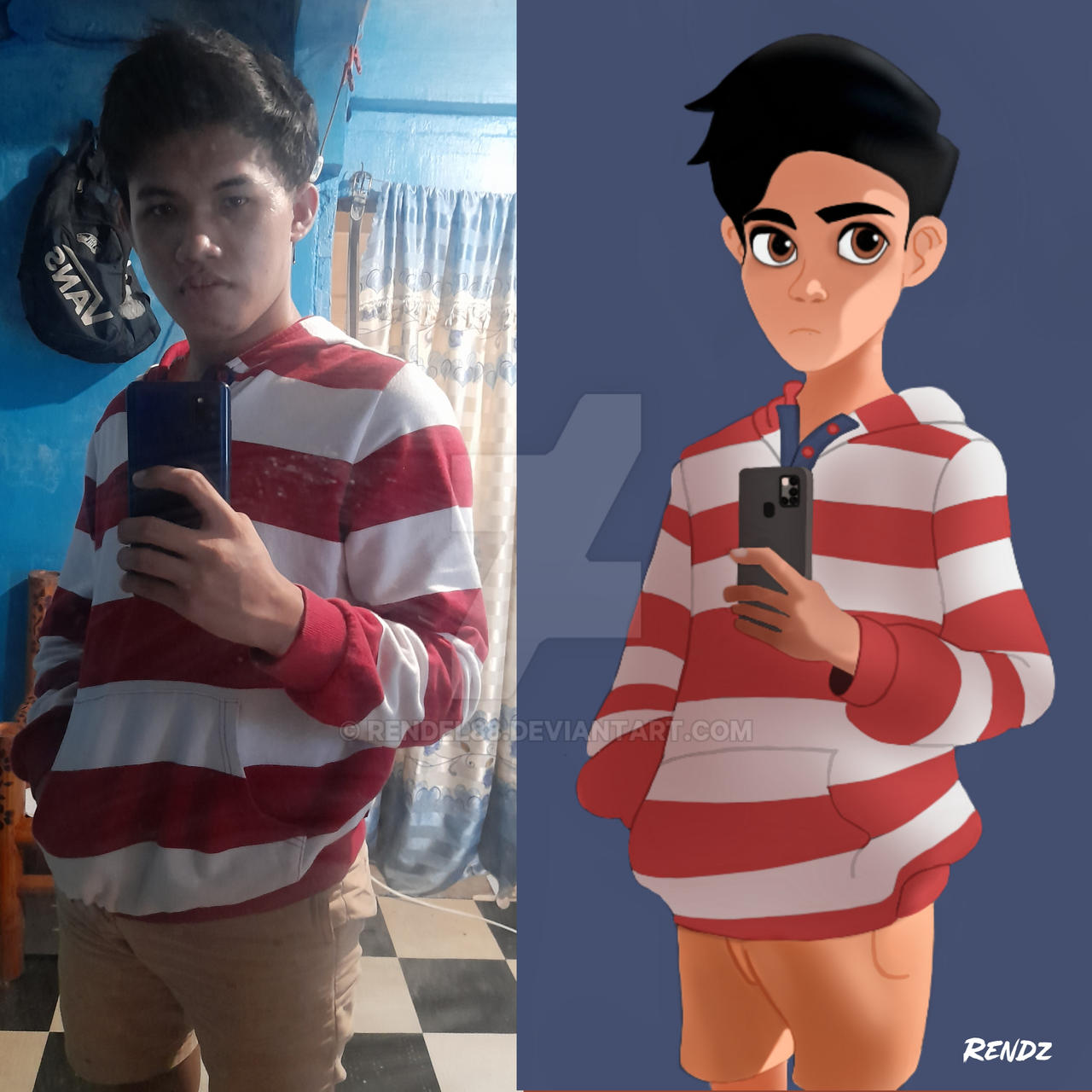 Deviantart Real Life Real life to cartoon by Rendel88 on DeviantArt