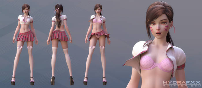 D.Va Schoolgirl