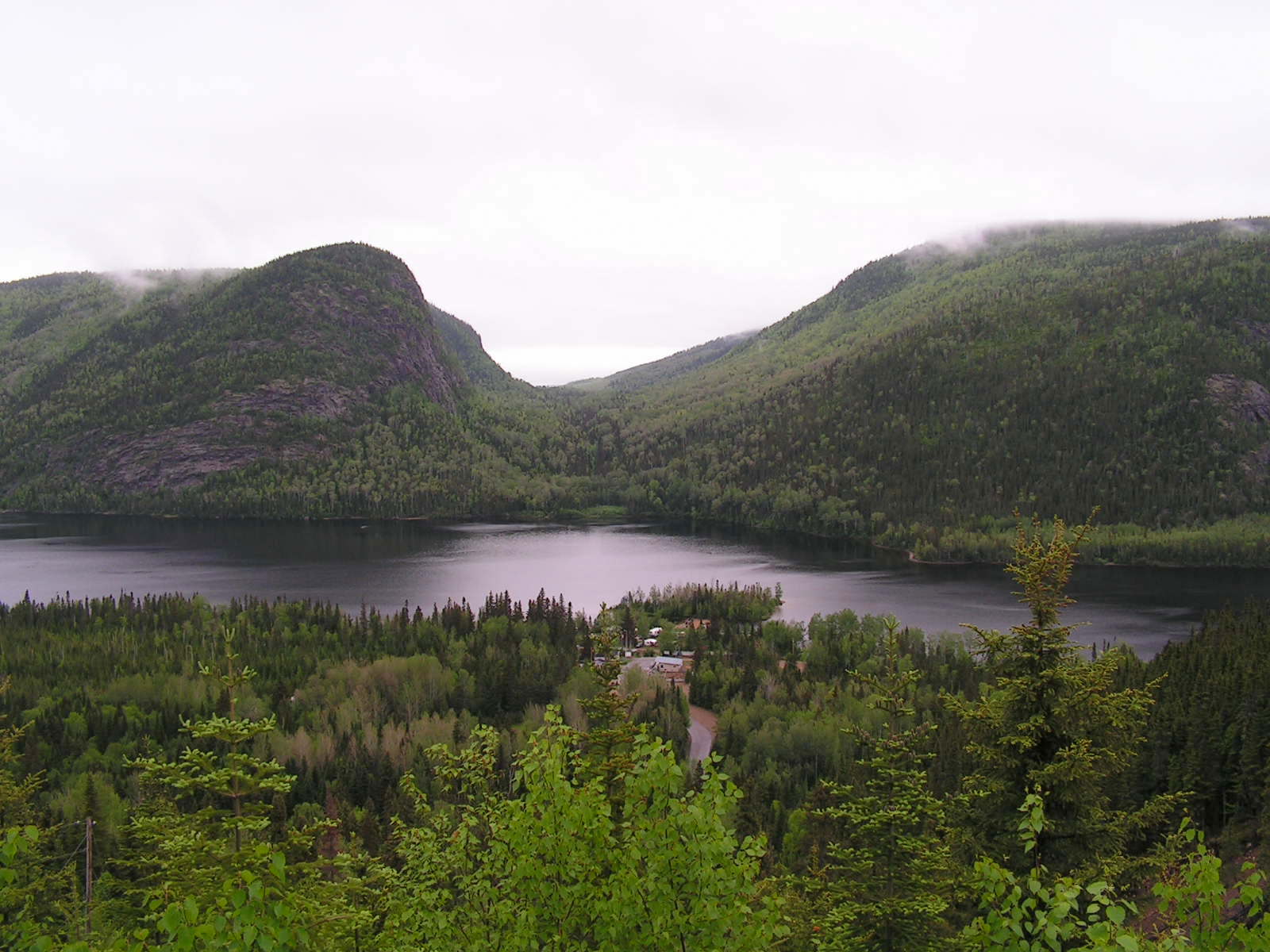 Lake Ha Ha on a Rainy Day