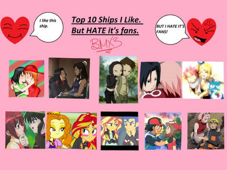 10 Ships I Like But Hate Their Fans~