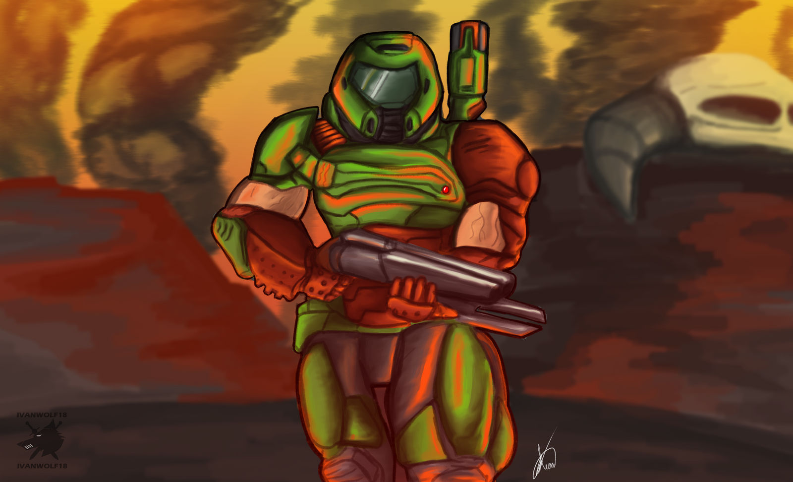 Doom Slayer - Fanart by IvanWolf16 on DeviantArt