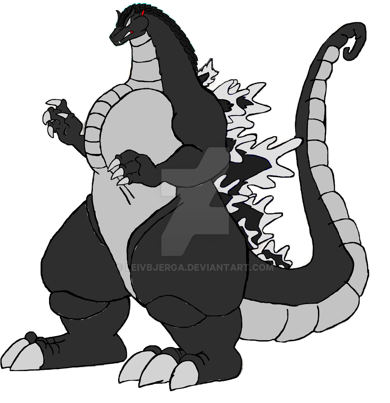 Ghost Godzilla A K A Gmk Godzilla 01 By Leivbjerga On Deviantart