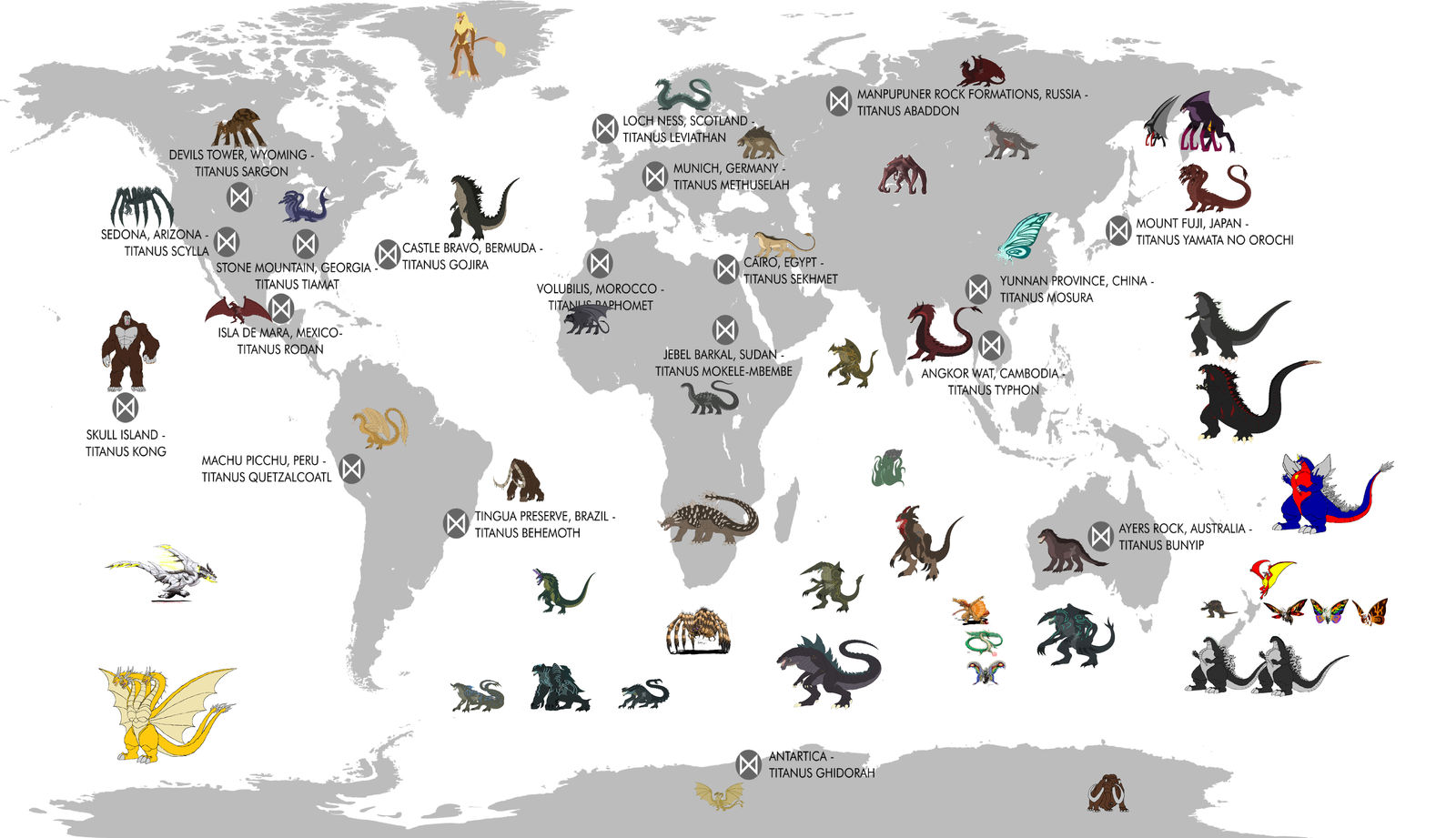 Outpost Godzilla The Entire Worlds Collision Course On Earth by leivbjerga on DeviantArt