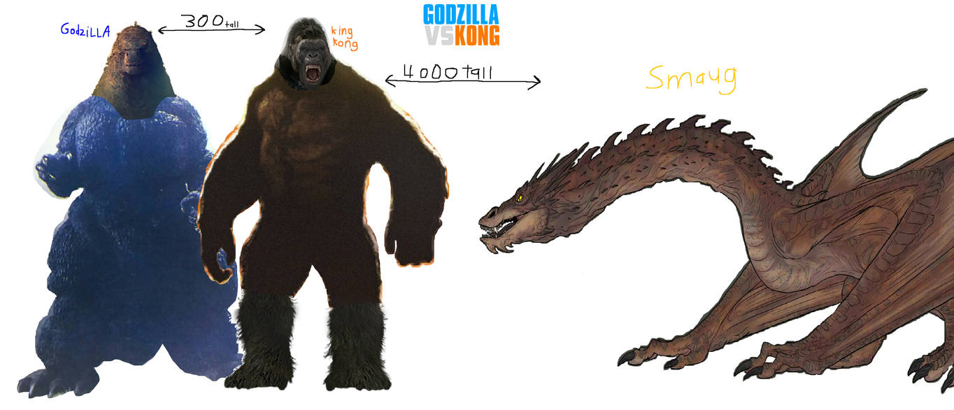 Godzilla vs Kong (2020) Sizes by leivbjerga on DeviantArt