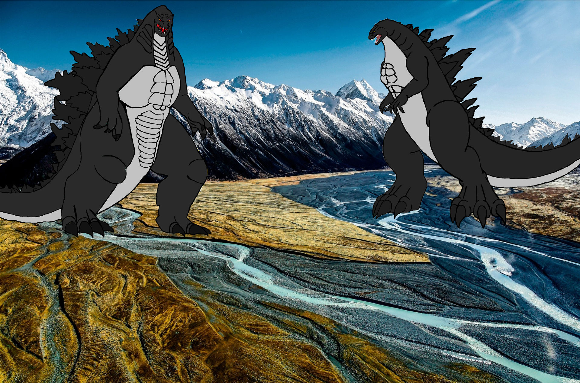 Godzilla And Dagon by leivbjerga on DeviantArt