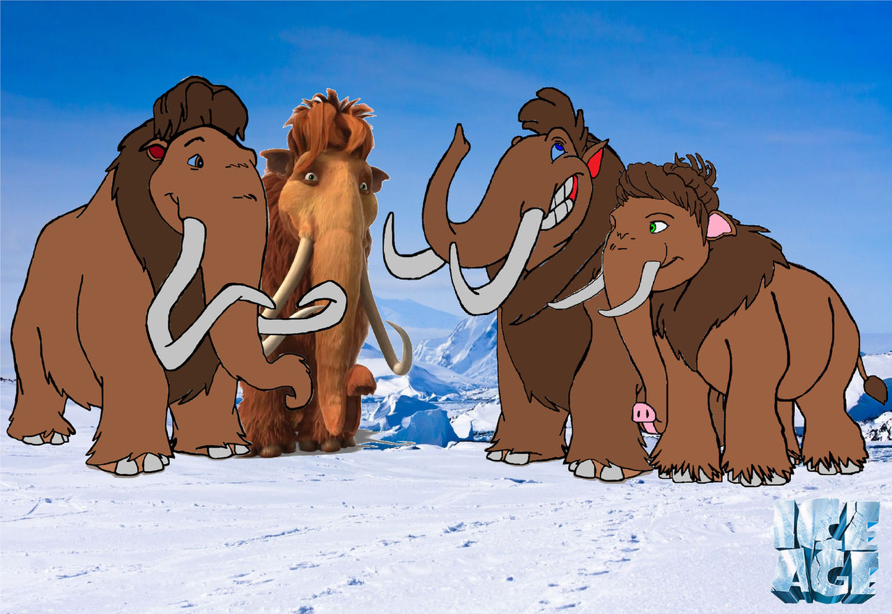 Ice Age The Woolly Mammoth Family 2.0 by leivbjerga on DeviantArt