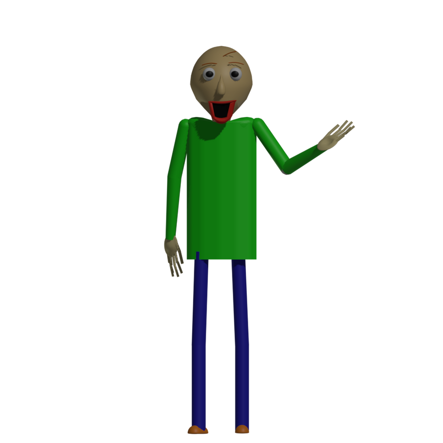 Baldi High Resolution Baldi Render blender 2.3.1 by sm64wariogamig3dmod on DeviantArt