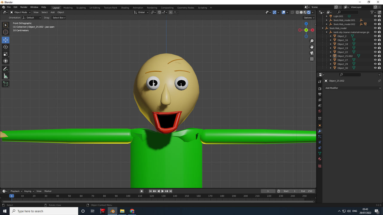 Baldi Computer Model how i ported baldi in blender model by superinky by sm64wariogamig3dmod ...