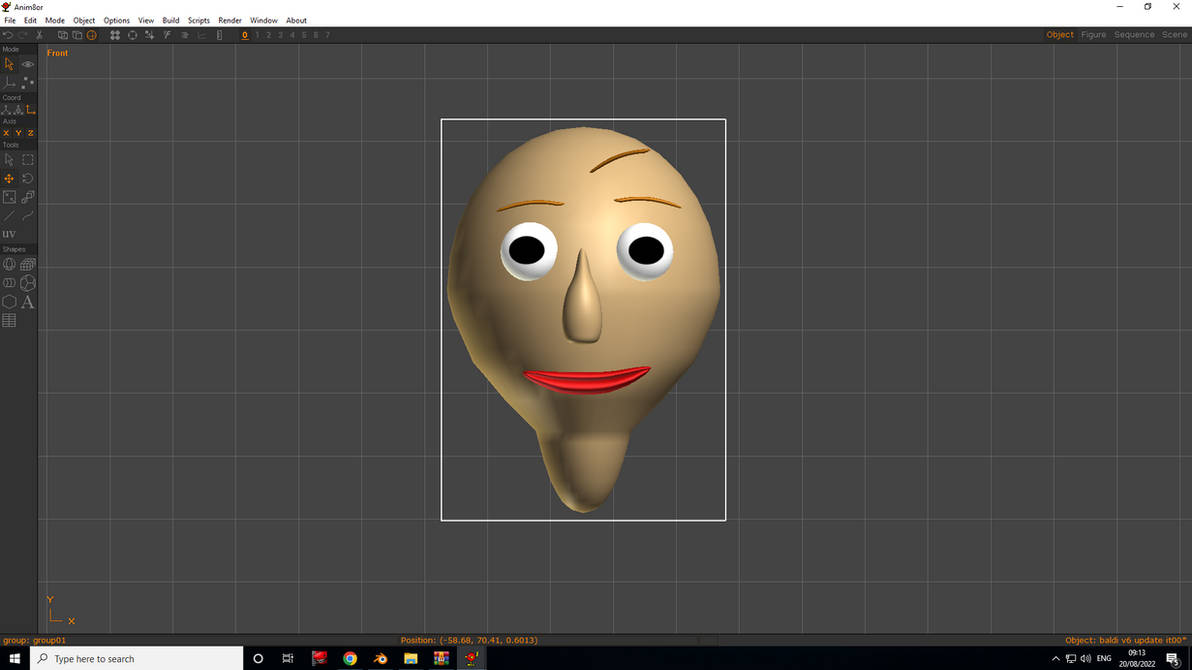 Anim8or Character hey guys so today im updating baldi v5 in anim8or by ...