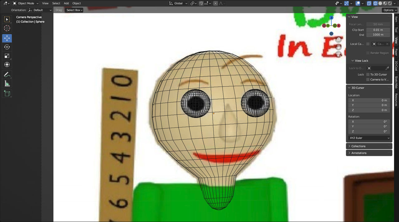 Baldi Computer Model Wip Baldi 2d model by sm64wariogamig3dmod on DeviantArt