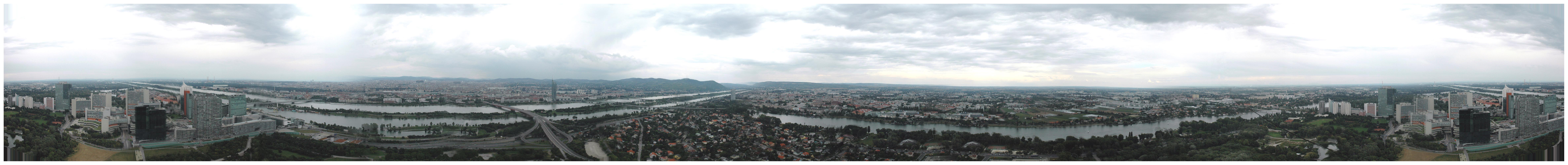 360 degree view over Vienna