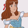 Me Wearing A Blue Ball Gown
