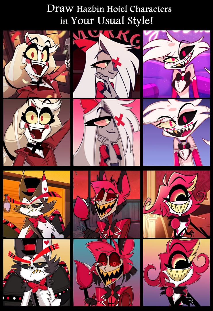 Hazbin Hotel Characters Redraw by xSunshineEclipse on DeviantArt