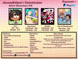 2024 Commissions Sheet Updated