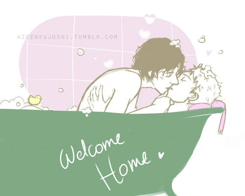 Johnlock Bath time