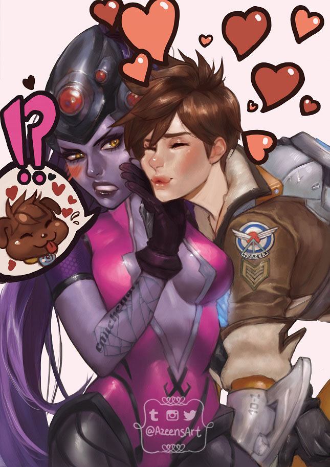 Dynasty Reader » Image › BJMaki, Overwatch, Tracer x Widowmaker