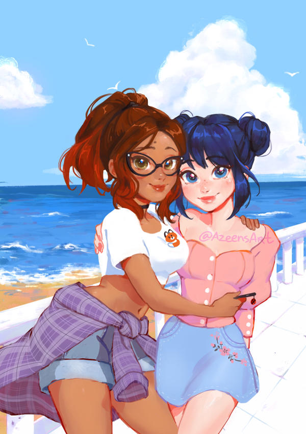 Alya and Marinette by DeerAzeen on DeviantArt