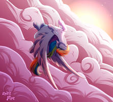 Above pink clouds (mlp fanart)