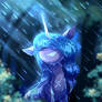 under the rain (izzy fanart)