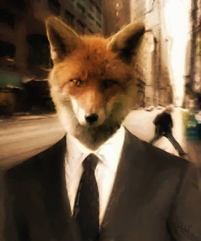 City Fox, unframed