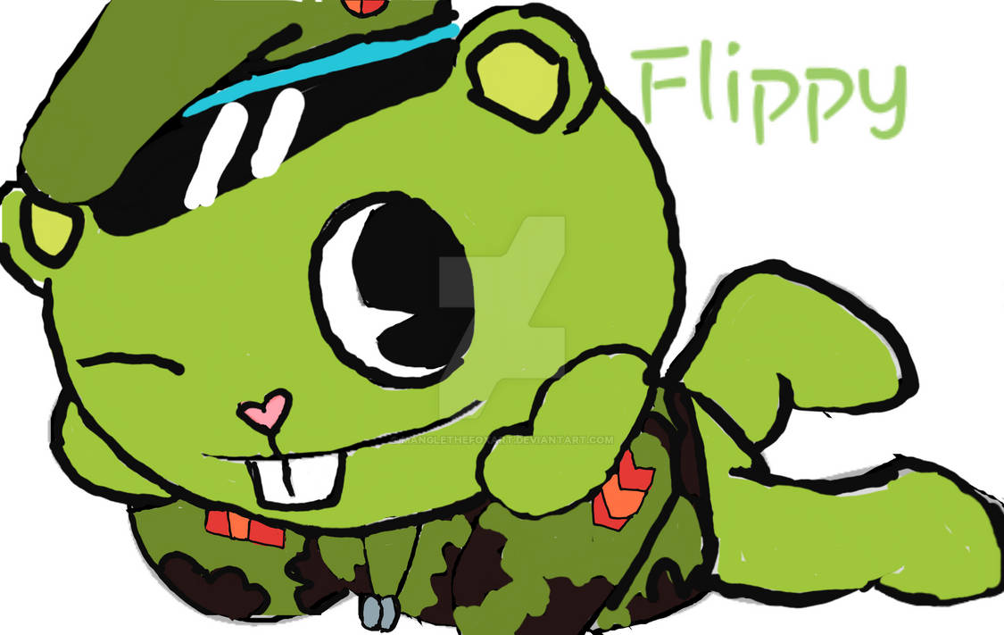 Cute Flippy by mangleTheFoxArt on DeviantArt