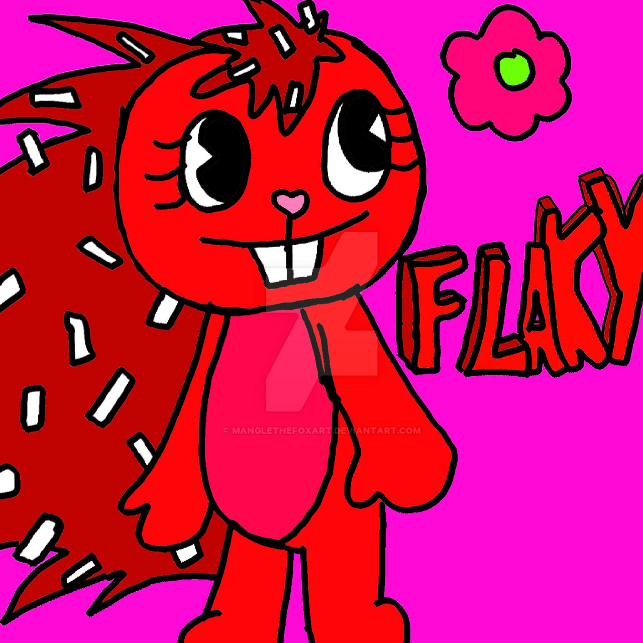 {Flaky} happy tree friends by mangleTheFoxArt on DeviantArt