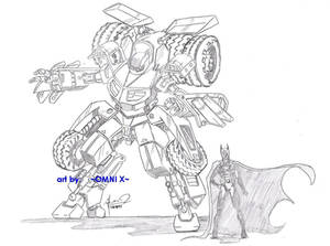 Bat-Tumbler mecha by Omni X