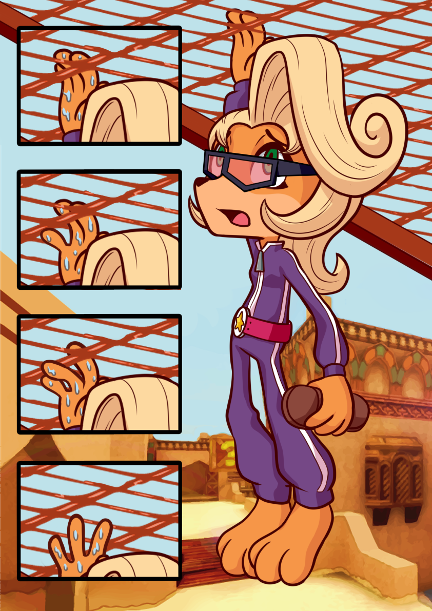 Coco 67 Coco Bandicoot - Cliffhanging by alonsoPLAY on DeviantArt