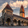 Kapelle Suedfriedhof Leipzig Panorama