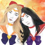 Taeny as Sailor Venus and Sailor Mars