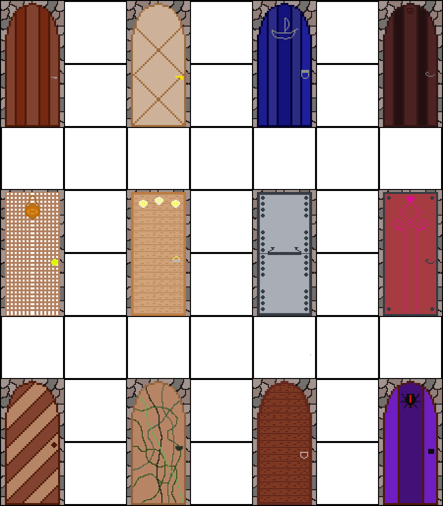 Doors painting room pixel art (inspired by the seek pixel art maker) :  r/doors_roblox