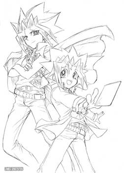 YUGIOH Rough line drawing