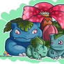 #001-003 Bulbasaur evolution (without background)