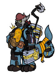 Commission: Lemur Courier