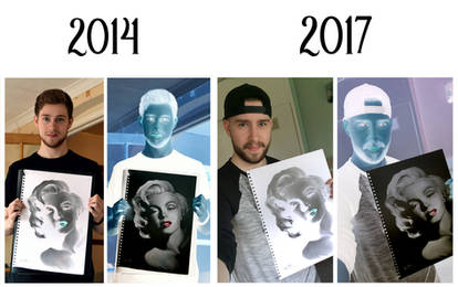 Negative Drawing 2014/2017 - Marilyn Monroe