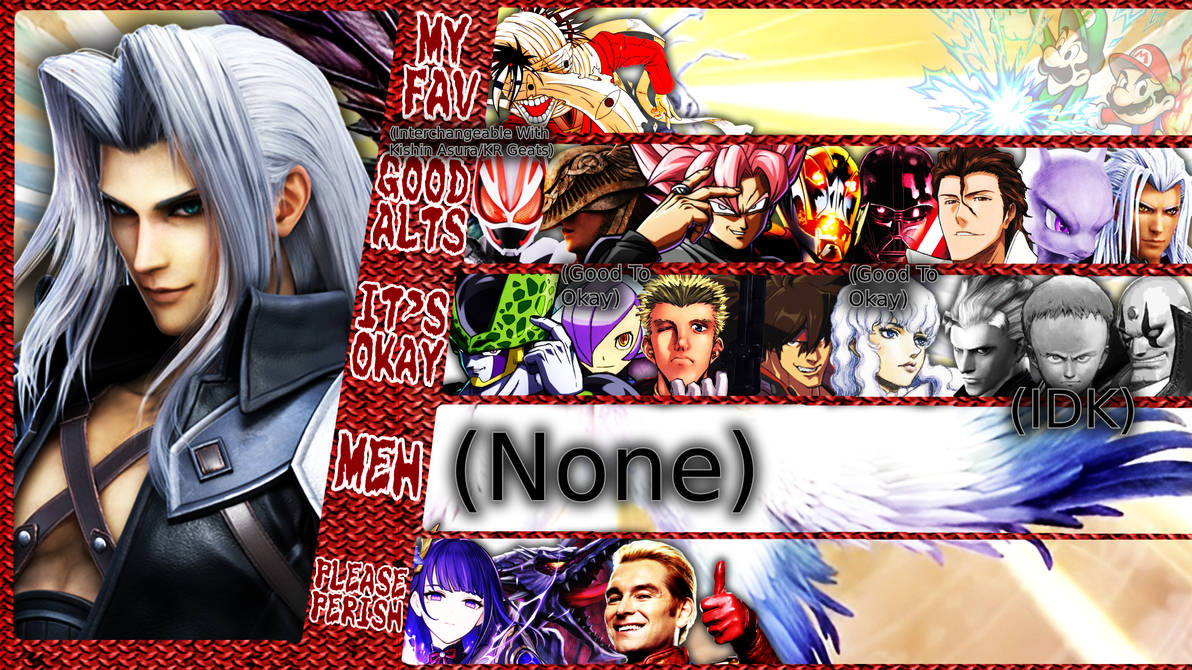 Sephiroth Matchup TierList by YeroTheHero on DeviantArt