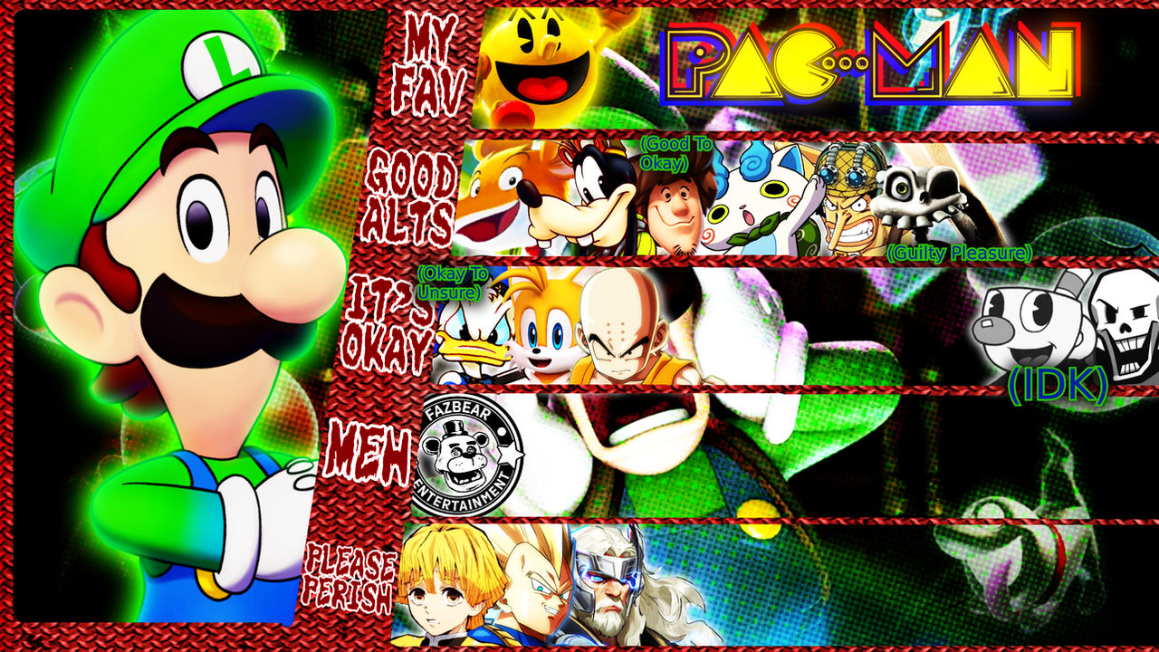 Luigi MatchUp TierList by YeroTheHero on DeviantArt