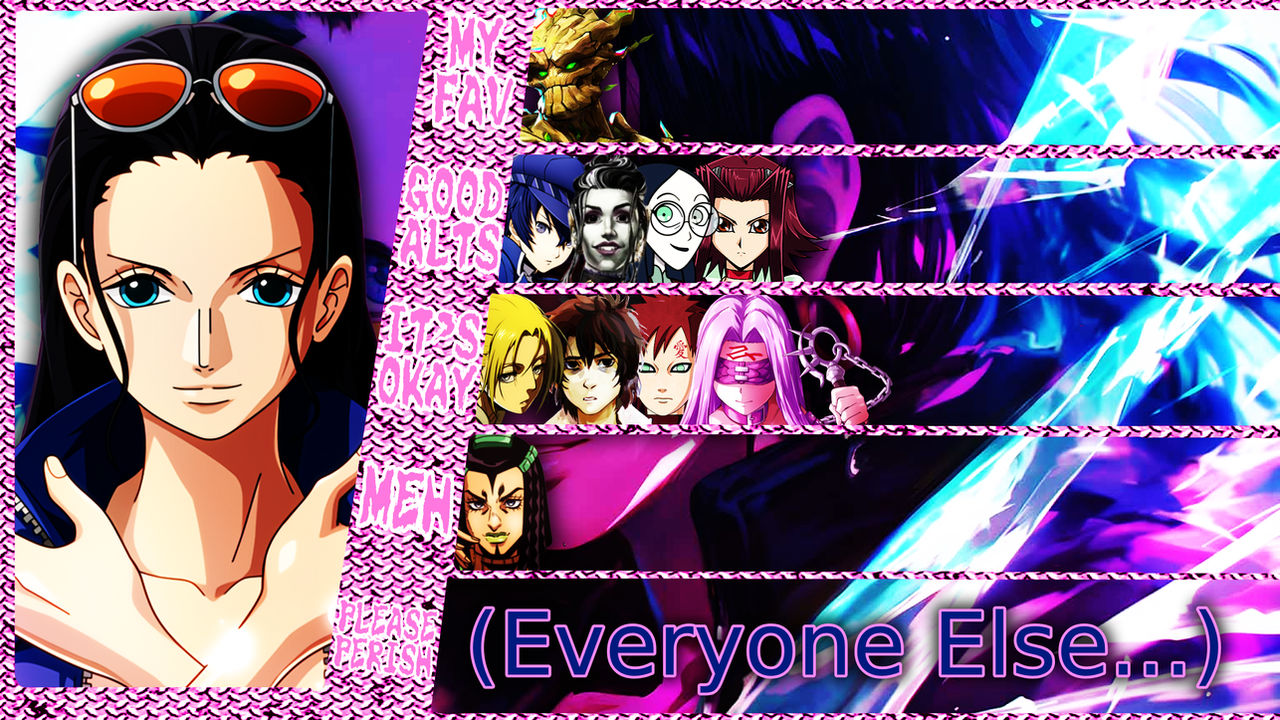 Nico Robin MatchUp TierList by YeroTheHero on DeviantArt