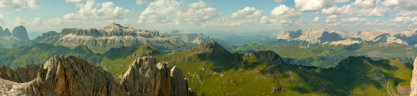 Marmolada Mountains First View