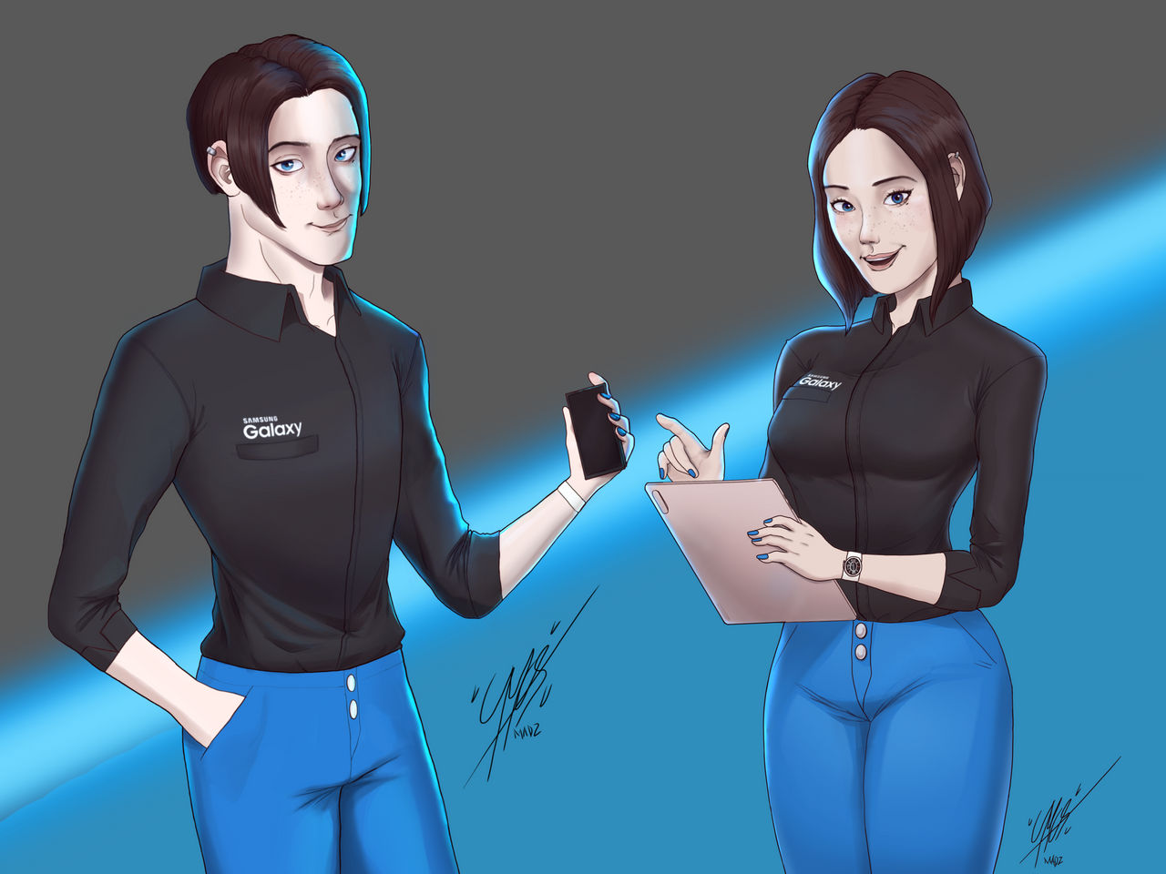Samsung S Virtual Assistants By Poorartist969 On Deviantart Samsung S Virtual Assistants By Poorartist969 On Deviantart